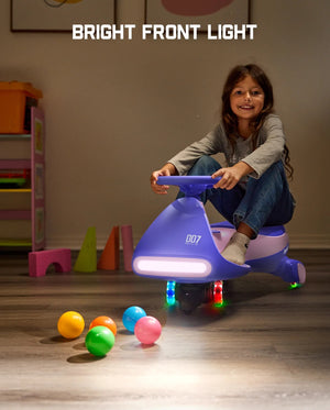 12V Electric Wiggle Ride-On Car with Pedal for Kids 3+ Rechargeable Battery Trend Times 8