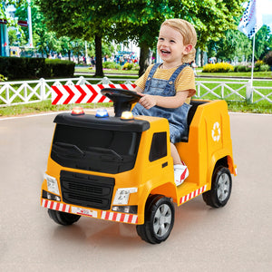 12V Electric Ride-On Recycling Garbage Truck Toy with Remote Control and Accessories Trend Times 3