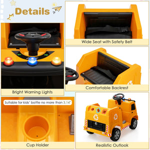 12V Electric Ride-On Recycling Garbage Truck Toy with Remote Control and Accessories Trend Times 8