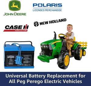 12V Replacement Battery for Ride-On Toys Compatible with John Deere and Polaris Trend Times 2