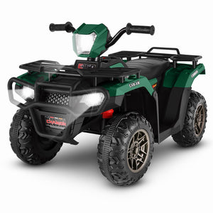 12V Ride-On 4 Wheeler ATV Quad Toy Vehicle with Music LED Lights and Remote Control Trend Times 0