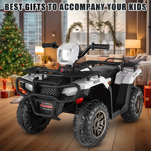 12V Ride-On 4 Wheeler ATV Quad Toy Vehicle with Music LED Lights and Remote Control Trend Times 10