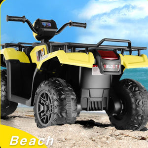 12V Ride-On 4 Wheeler ATV Quad Toy Vehicle with Music LED Lights and Remote Control Trend Times 16