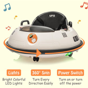 12V Electric Ride-On Bumper Car with 360° Spin and Remote Control for Toddlers Trend Times 12