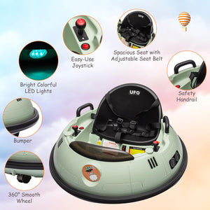 12V Electric Ride-On Bumper Car with 360° Spin and Remote Control for Toddlers Trend Times 3