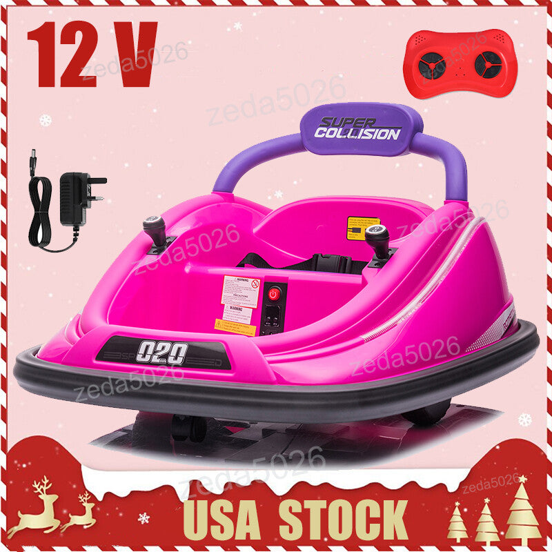 12V Electric Ride-On Bumper Car for Kids with 360 Degree Spinning and Remote Control Trend Times 0