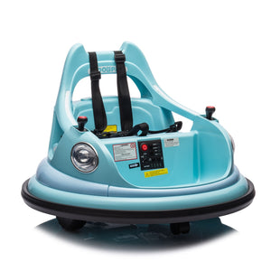 12V Ride-On Bumper Car for Kids Electric Car with Remote Control Blue Trend Times 3