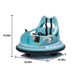 12V Ride-On Bumper Car for Kids Electric Car with Remote Control Blue Trend Times 8