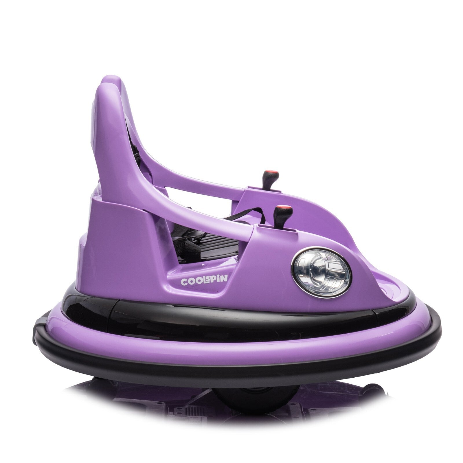 12V Electric Ride-On Bumper Car for Kids with Remote Control Purple Trend Times 1