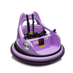12V Electric Ride-On Bumper Car for Kids with Remote Control Purple Trend Times 15
