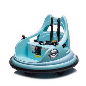 12V Ride-On Bumper Car for Kids Ages 1.5-5 with 2WD, Remote Control, and 360° Spin Trend Times 18