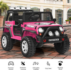 12V Electric 2-Seater Ride-On Jeep Truck with Remote Control for Kids Trend Times 3