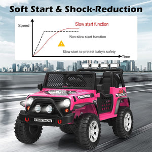 12V Electric 2-Seater Ride-On Jeep Truck with Remote Control for Kids Trend Times 4