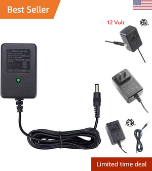 12V Ride-On Car Battery Charger ETL Certified AC 100V-240V Input 12V DC Output Trend Times Variant 0