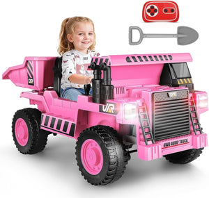 12V Ride-On Electric Dump Truck for Kids with Remote Control and Music Trend Times 1
