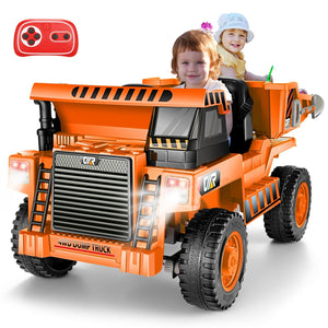 12V Electric Ride-On Dump Truck for Kids with Remote Control and Functional Dump Bed Trend Times 20