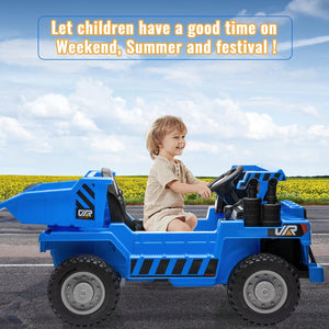 12V Electric Ride-On Dump Truck with Functional Dump Bed for Kids Trend Times 23