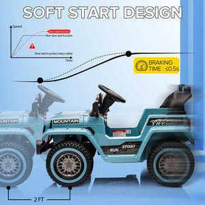 12V Battery-Powered Electric 4-Wheeler Ride-On Truck with Music for Kids Trend Times 15