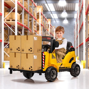 12V Electric Ride-On Construction Forklift Car for Kids with Remote Control Trend Times 1