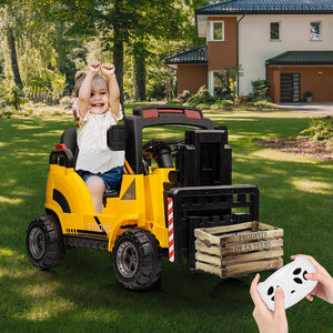 12V Electric Ride-On Construction Forklift Car for Kids with Remote Control Trend Times 6
