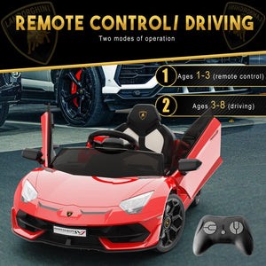 12V Electric Ride-On Car for Kids Licensed Lamborghini SVJ with Remote Control Trend Times 5