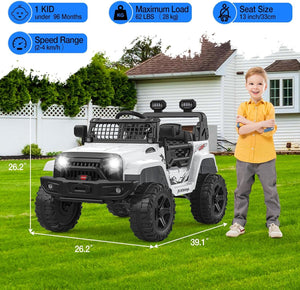 12V Electric Ride-On Truck Toy for Kids with LED Lights and Remote Control Trend Times 17