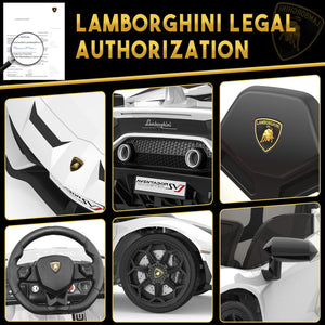 12V Electric Ride-On Lamborghini Car for Kids with LED Lights Trend Times 9
