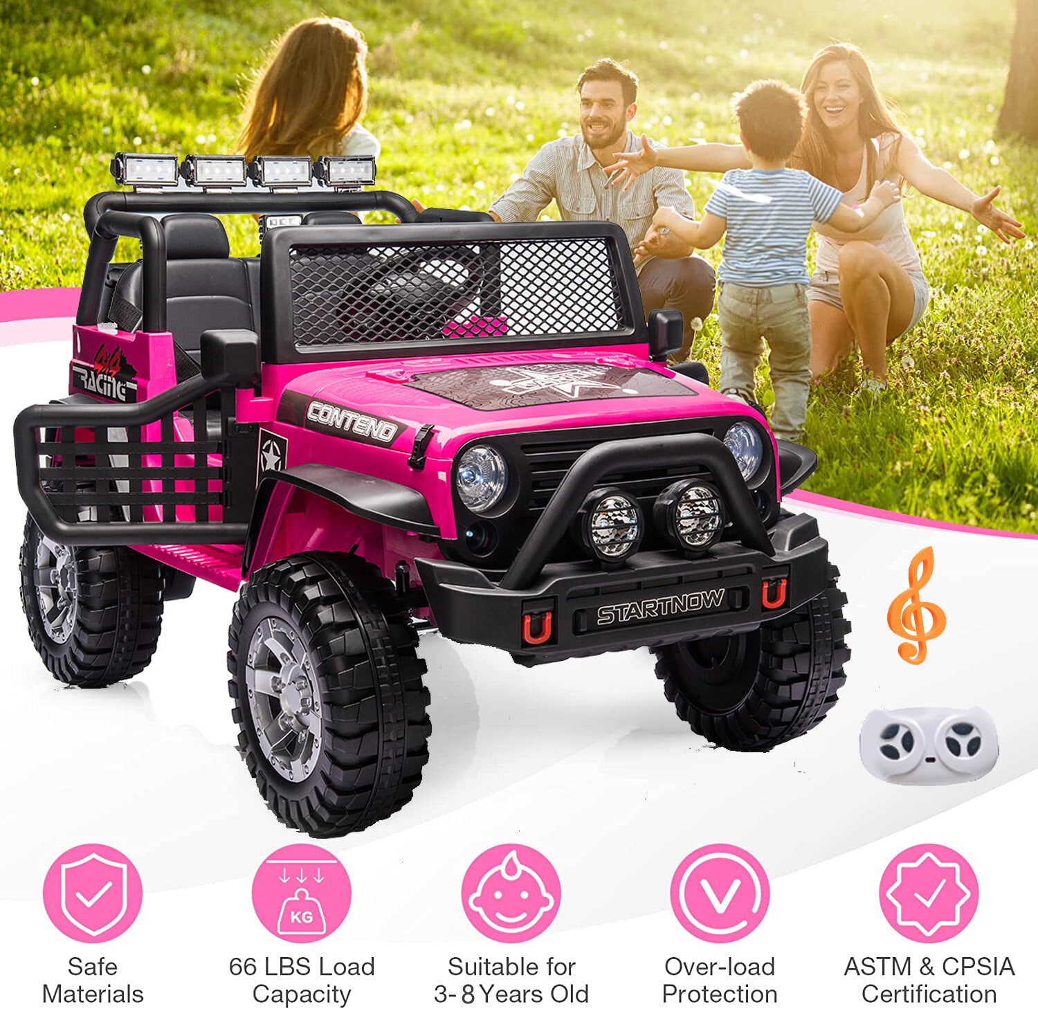 12V Electric Ride-On Jeep Truck with Remote Control for Kids and Toddlers Trend Times 1
