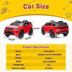 12V Electric Ride-On Land Rover Discovery Car for Kids with Remote Control Trend Times 4