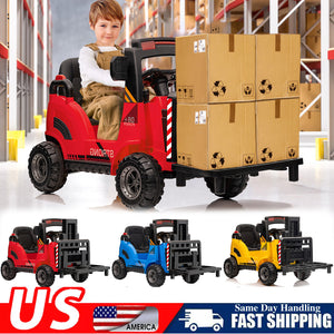 12V Electric Ride-On Forklift Car for Kids with Remote Control and Pallet Trend Times 1