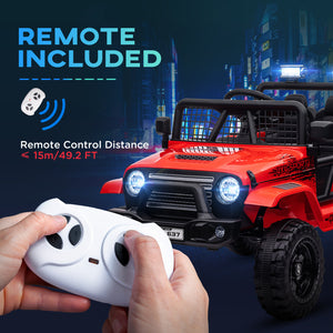 12V Red Ride-On UTV Truck with 4 Suspension Wheels Trend Times 7