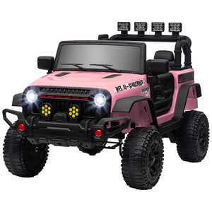 12V Pink Ride-On UTV Car with Bluetooth and 4 Suspension Wheels Trend Times 3