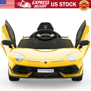 12V Licensed Lamborghini Electric Ride-On Car Toy for Kids with Hydraulic Doors Trend Times 0