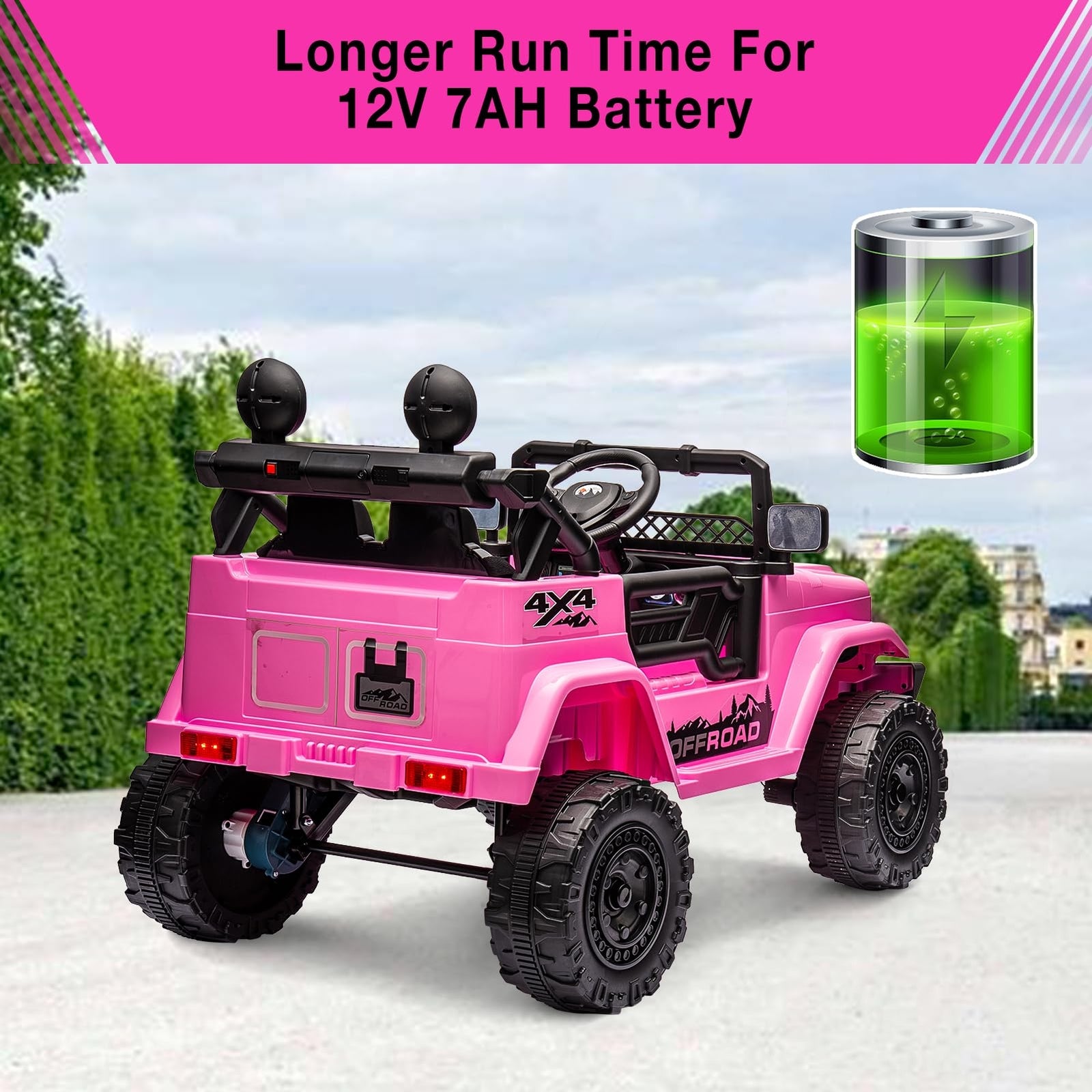 12V Electric Ride-On Truck for Kids with 3 Speed Settings Trend Times 1