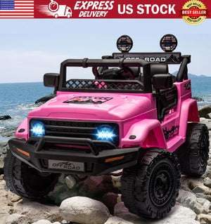 12V Electric Ride-On 4-Wheeler Truck for Kids with 3 Speed Settings Trend Times Variant 0