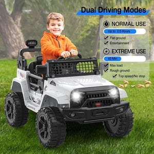 12V Ride-On Truck with Remote Control, 3 Speeds, Spring Suspension, and Music Trend Times 3