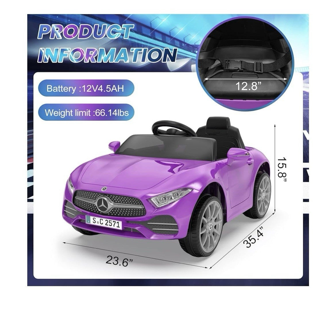 12V Battery-Powered Electric Ride-On Car with 2.4G Remote Control for Kids Trend Times 1