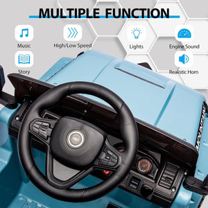 12V Battery-Powered Ride-On Car for Kids with Remote Control and 3 Speed Settings Blue Trend Times 5