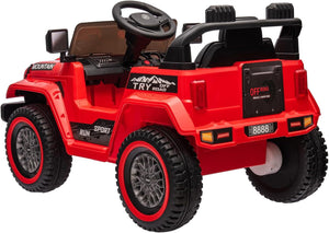 12V Red Battery-Powered Ride-On Car for Kids with Remote Control and 3 Speed Settings Trend Times 2
