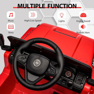 12V Red Battery-Powered Ride-On Car for Kids with Remote Control and 3 Speed Settings Trend Times 6
