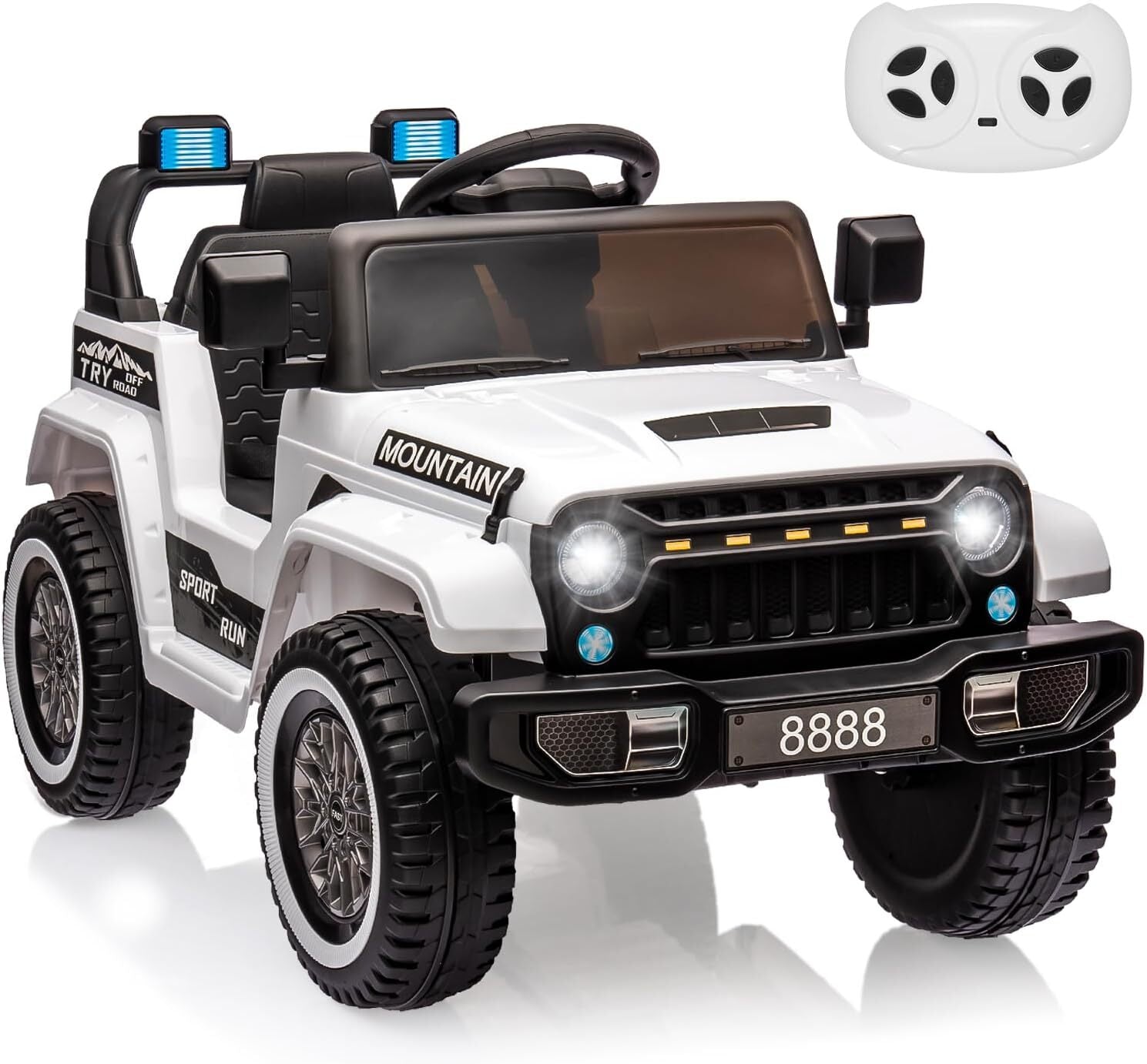 12V Battery-Powered Ride-On Car for Kids with Remote Control, 3 Speeds, and Music Trend Times 0