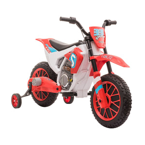 12V Electric Ride-On Dirt Bike Motorcycle Toy with Training Wheels for Off-Road Use Trend Times 2