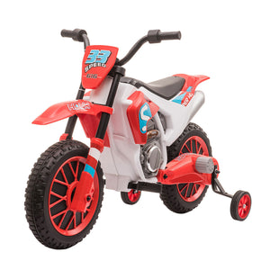 12V Electric Ride-On Dirt Bike Motorcycle Toy with Training Wheels for Off-Road Use Trend Times 3