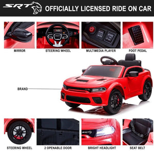 12V Ride-On Dodge Charger Electric Vehicle for Kids with Remote Control Trend Times 3