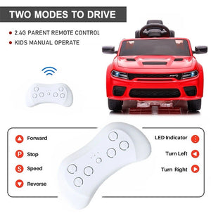 12V Ride-On Dodge Charger Electric Vehicle for Kids with Remote Control Trend Times 5