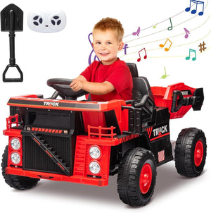 12V Electric Ride-On Dump Truck and Car Toy with Remote Control and Functional Dump Bed Trend Times Variant 4