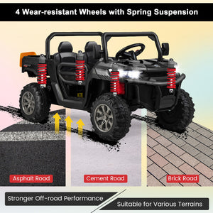 12V Ride-On Dump Truck with Dump Bed, Adjustable Safety Belt, and Lockable Doors Trend Times 7