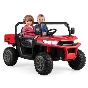 12V Ride-On Red Dump Truck with Adjustable Safety Belt and Lockable Doors Trend Times Variant 0