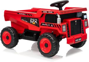12V Ride-On Dump Truck with Remote Control, Auto Dump Bed, Shovel, and Music for Kids Ages 3-8 Trend Times 10