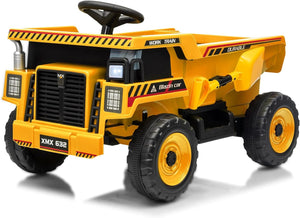 12V Ride-On Dump Truck with Remote Control, Auto Dump Bed, Shovel, and Music for Kids Ages 3-8 Trend Times 15